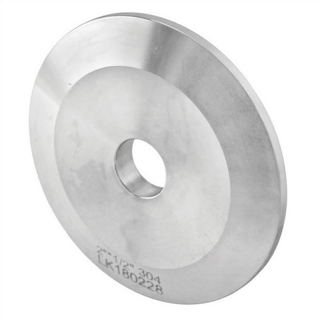 Stainless Steel Tri-Clover Cap - 2" TC (1/2" Cutout)