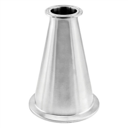 Stainless Steel Tri-Clover Concentric Reducer - 4" TC X 2" TC (Long)