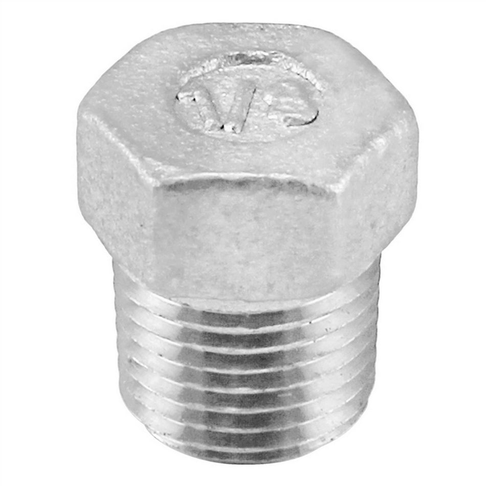 Stainless Steel Hex Plug - 1/8" Male NPT
