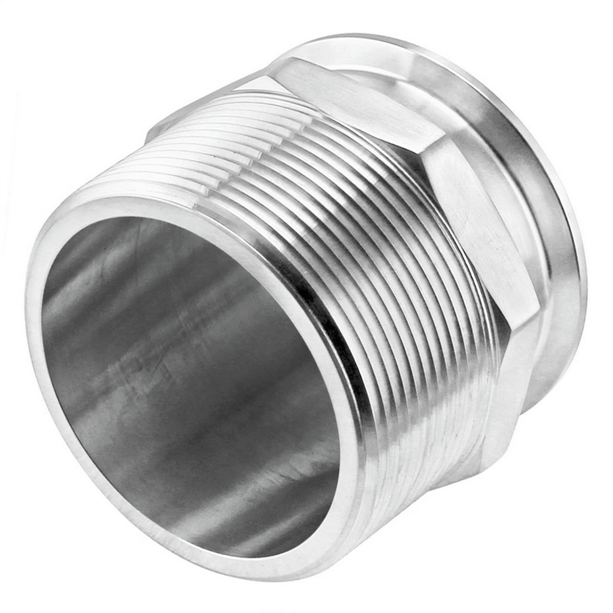 Stainless Steel Tri-Clover Fitting - 3" TC X 3" Male NPT
