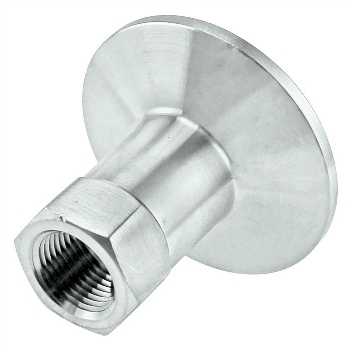 Stainless Steel Tri-Clover Fitting - 1.5" TC X 3/8" Female NPT