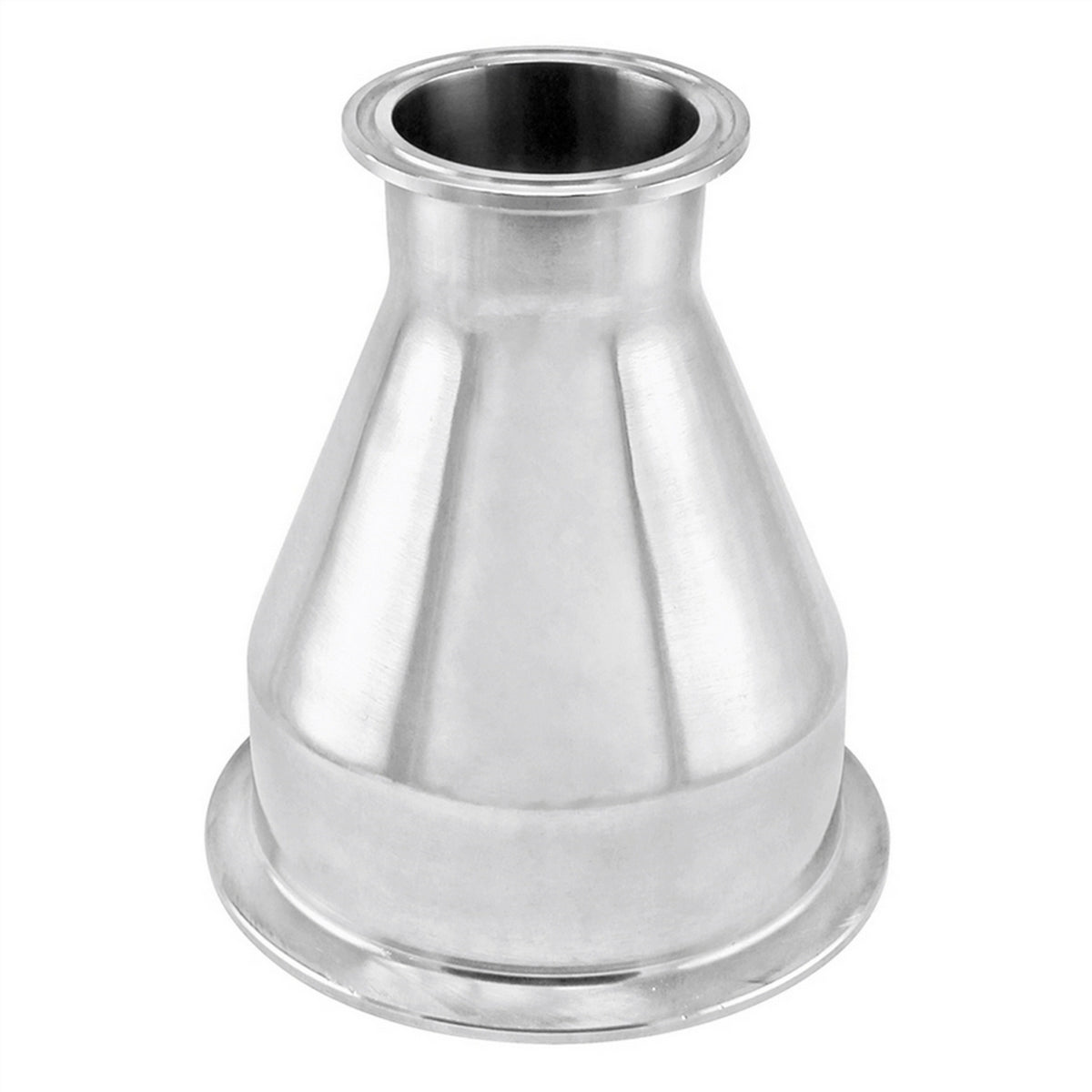 Stainless Steel Tri-Clover Concentric Reducer - 4" TC X 2" TC (Short)