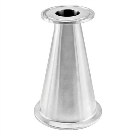 Stainless Steel Tri-Clover Concentric Reducer - 2" TC X 1" TC