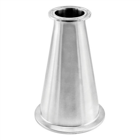 Stainless Steel Tri-Clover Concentric Reducer - 3" TC X 1.5" TC