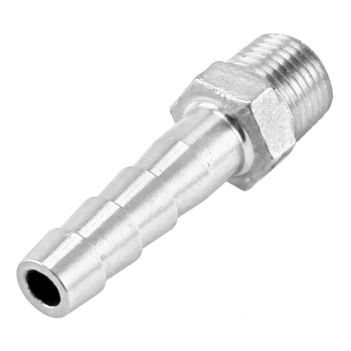 Stainless Steel Fitting - 1/8" Male NPT X 1/4" OD Barb