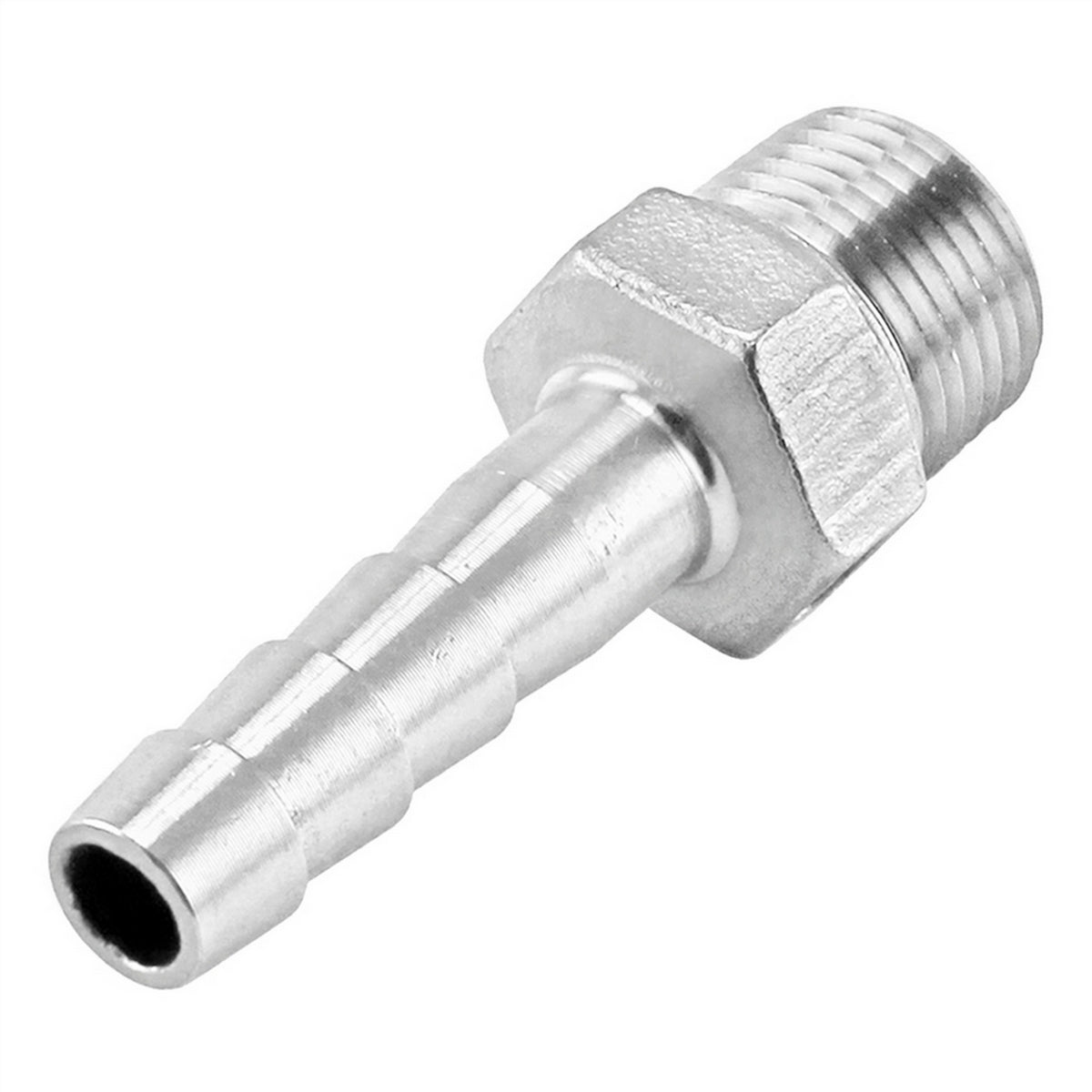 Stainless Steel Fitting - 1/4" Male NPT X 1/4" OD Barb