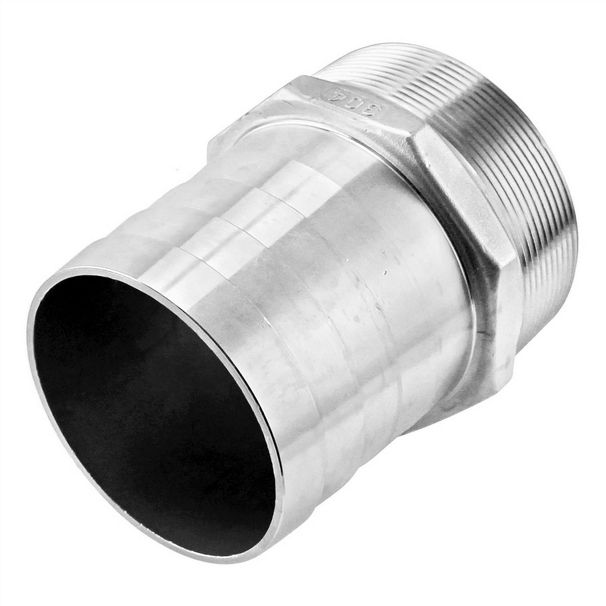 Stainless Steel Fitting - 4" Male NPT X 4" OD Barb