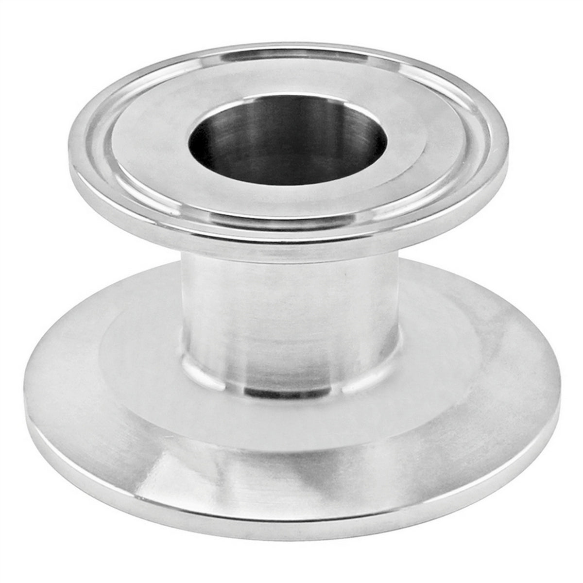 Stainless Steel Tri-Clover Cap Reducer - 2" TC X 1" TC