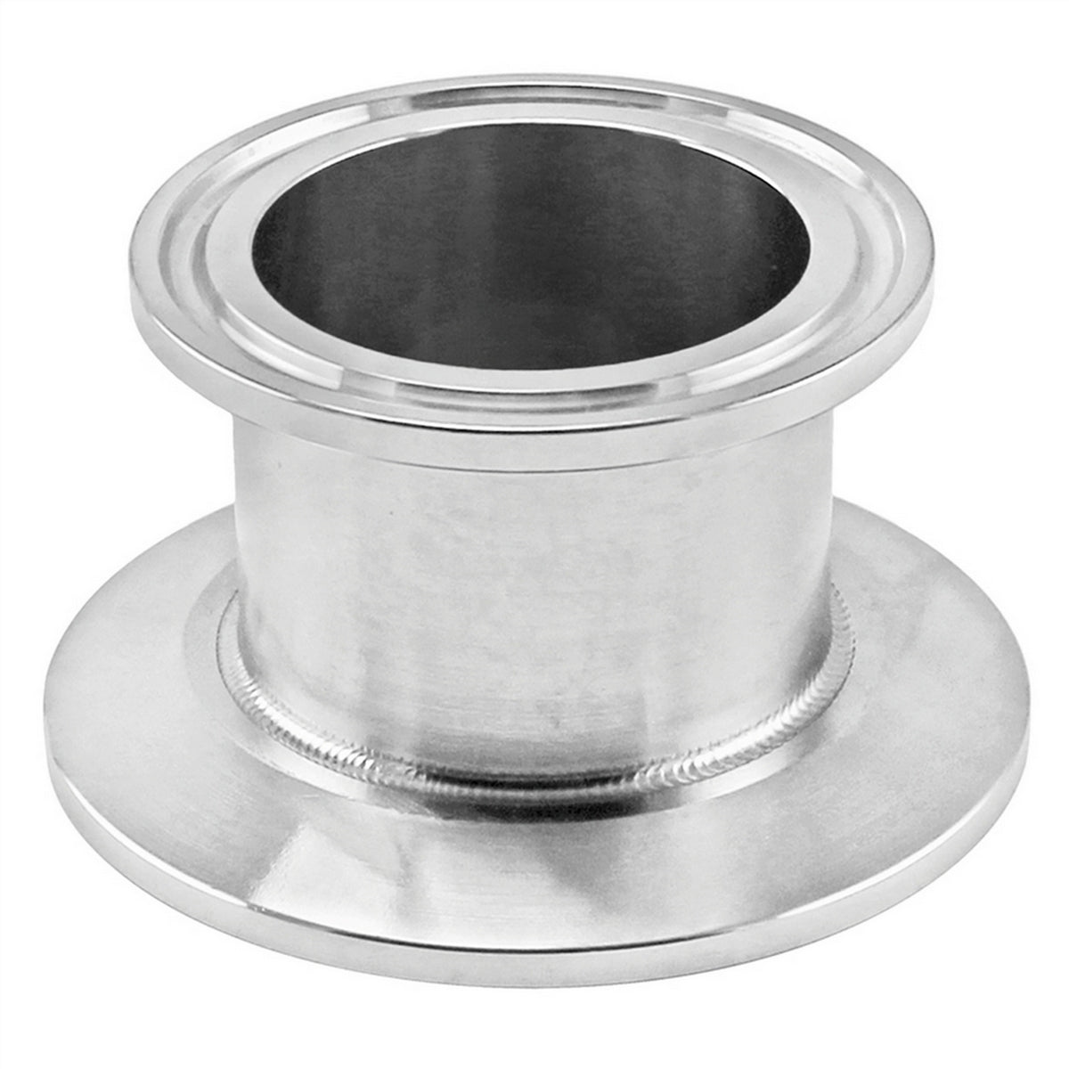 Stainless Steel Tri-Clover Cap Reducer - 2" TC X 1.5" TC