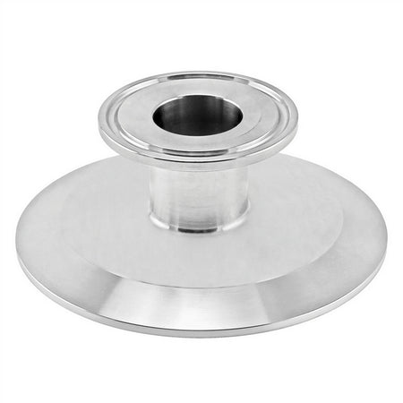 Stainless Steel Tri-Clover Cap Reducer - 3" TC X 1" TC