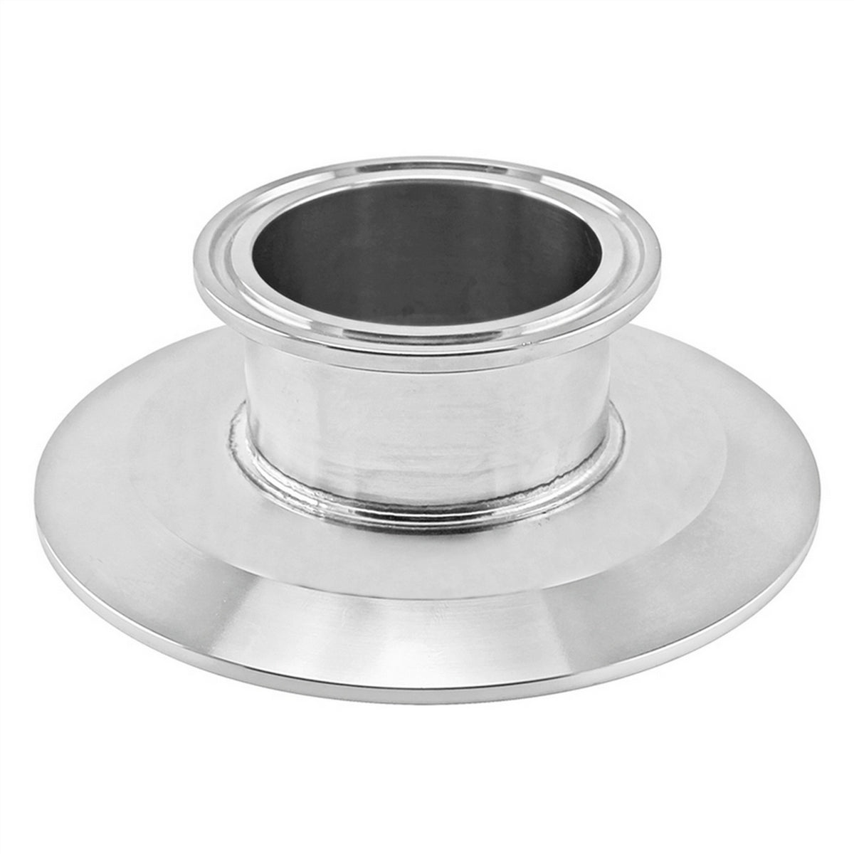 Stainless Steel Tri-Clover Cap Reducer - 4" TC X 2" TC