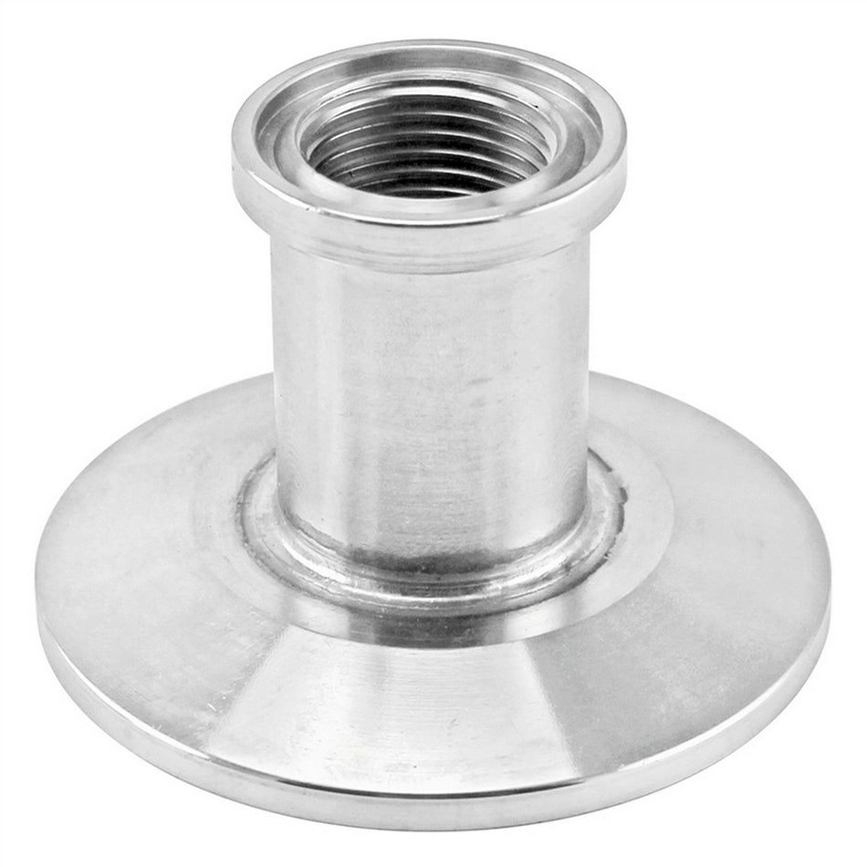 Stainless Steel Tri-Clover Threaded Cap Reducer - 1.5" TC X 1/2" TC (1/4" NPS)