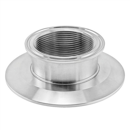 Stainless Steel Tri-Clover Threaded Cap Reducer - 3" TC X 2" TC (1 1/2" NPS)