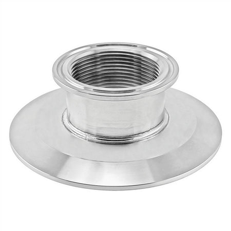 Stainless Steel Tri-Clover Threaded Cap Reducer - 4" TC X 2" TC (1 1/2" NPS)