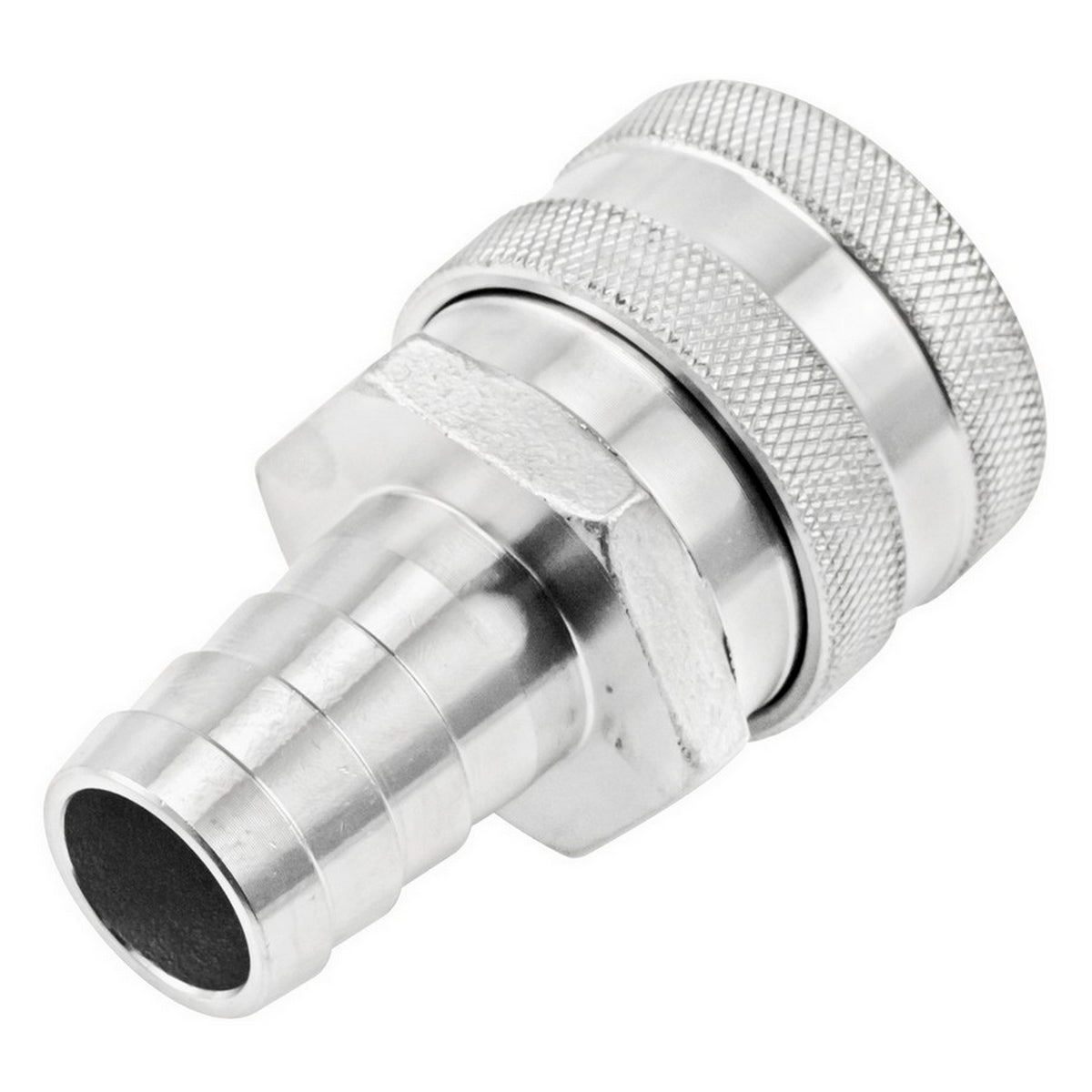 Stainless Steel Quick Disconnect Fitting - Female QD X 5/8" OD Barb