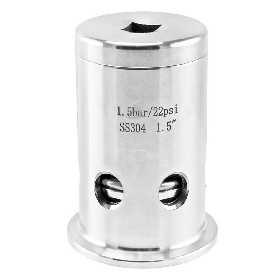 Stainless Steel Tri-Clover Pressure Relief Valve - 1.5" TC