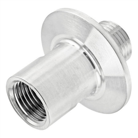 Stainless Steel Tri-Clover Fitting - 1.5" TC X 1/2" Female NPT (1/2" MNPT Interior)