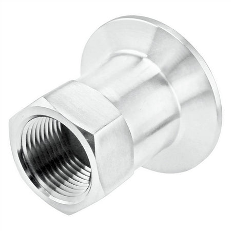 Stainless Steel Tri-Clover Fitting - 1.5" TC X 3/4" Female NPT