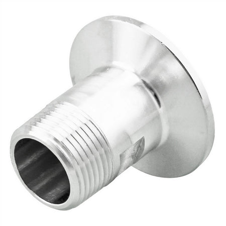 Stainless Steel Tri-Clover Fitting - 1.5" TC X 3/4" Male NPT