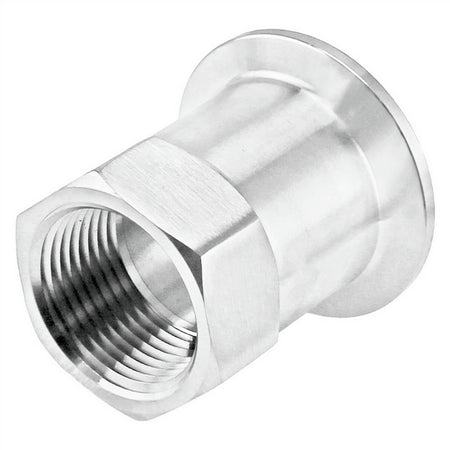 Stainless Steel Tri-Clover Fitting - 1.5" TC X 1" Female NPT