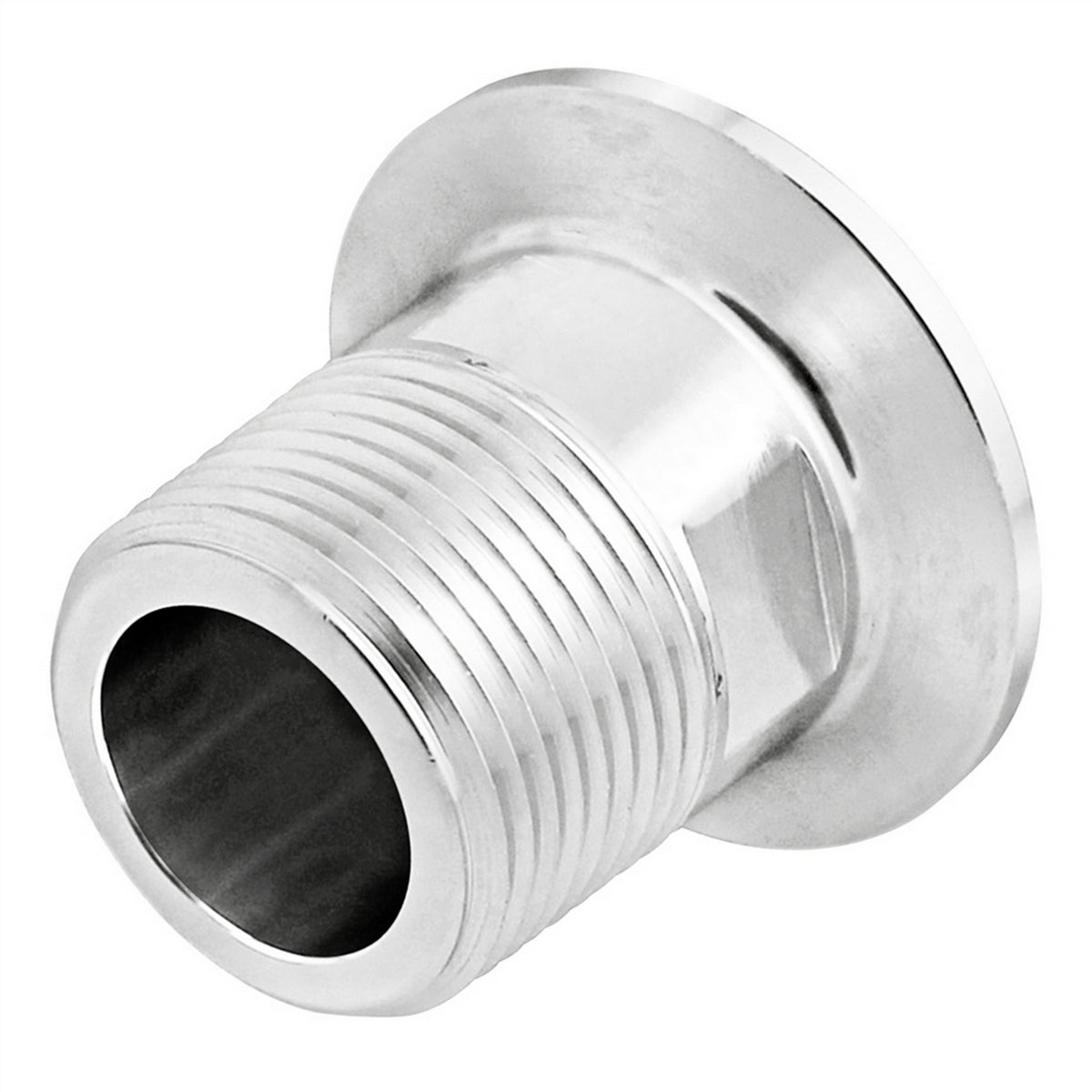 Stainless Steel Tri-Clover Fitting - 1.5" TC X 1" Male NPT