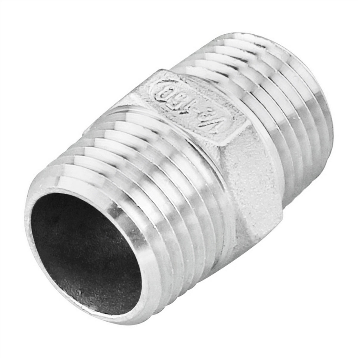 Stainless Steel Hex Nipple - 1/2" Male NPT (1 1/2")