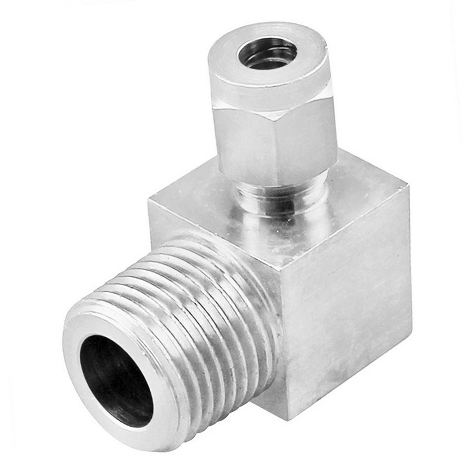 Stainless Steel 90° Elbow - 1/2" Male NPT X 1/4" Compression