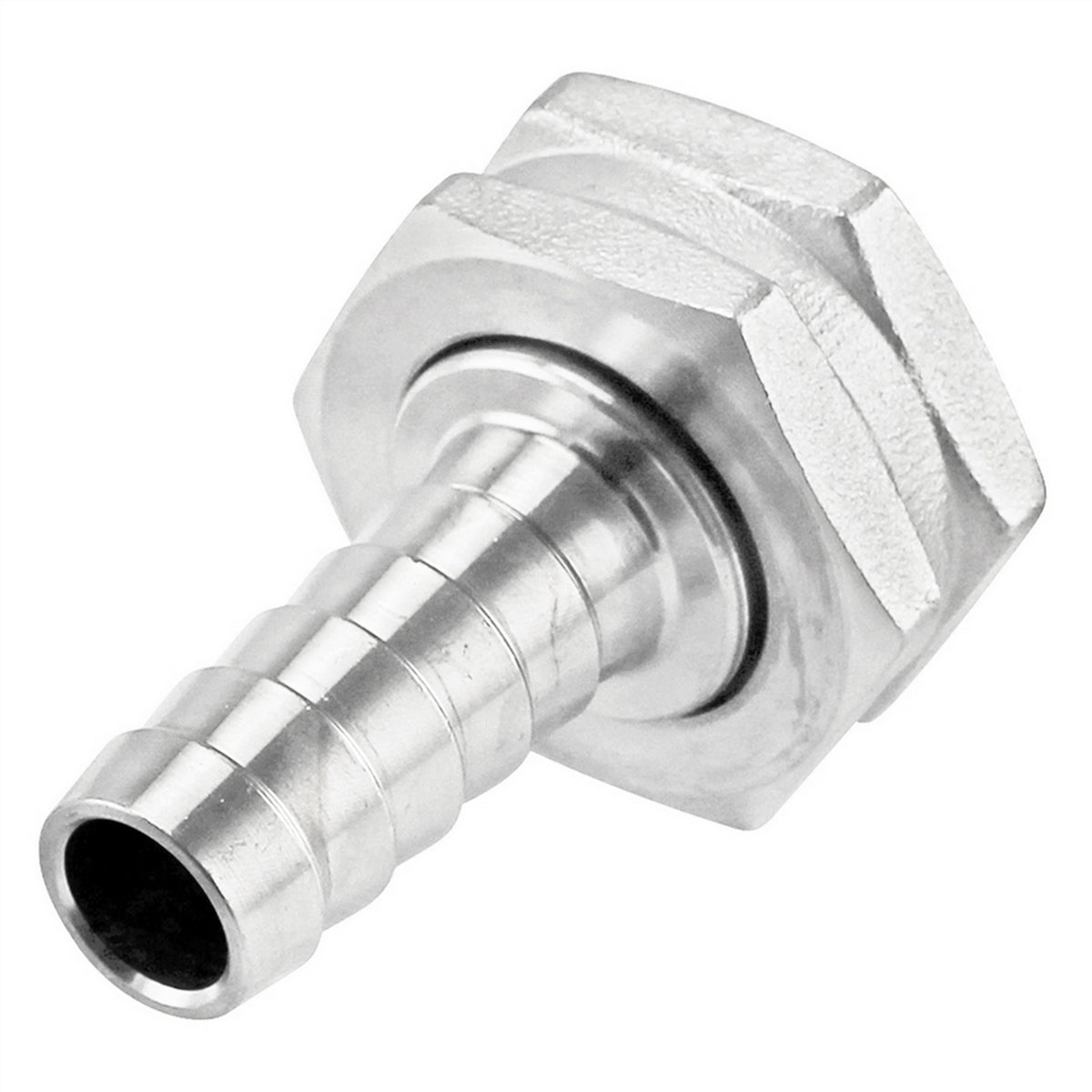 Stainless Steel Fitting - 3/4" Female Garden Hose X 1/2" OD Barb