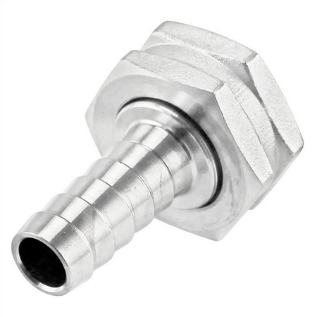 Stainless Steel Fitting - 3/4" Female Garden Hose X 1/2" OD Barb