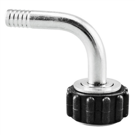Stainless Steel Quick Connector 90° Elbow - 1/2" Female BSP X 1/2" OD Barb