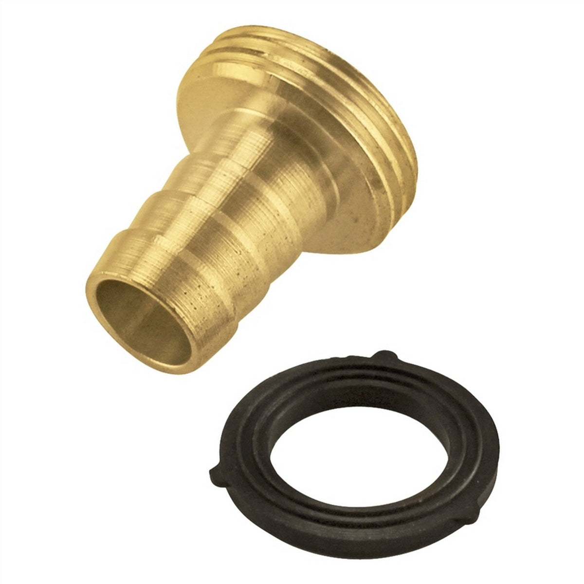 Brass Fitting - 3/4" Male Garden Hose X 1/2" OD Barb | Compact