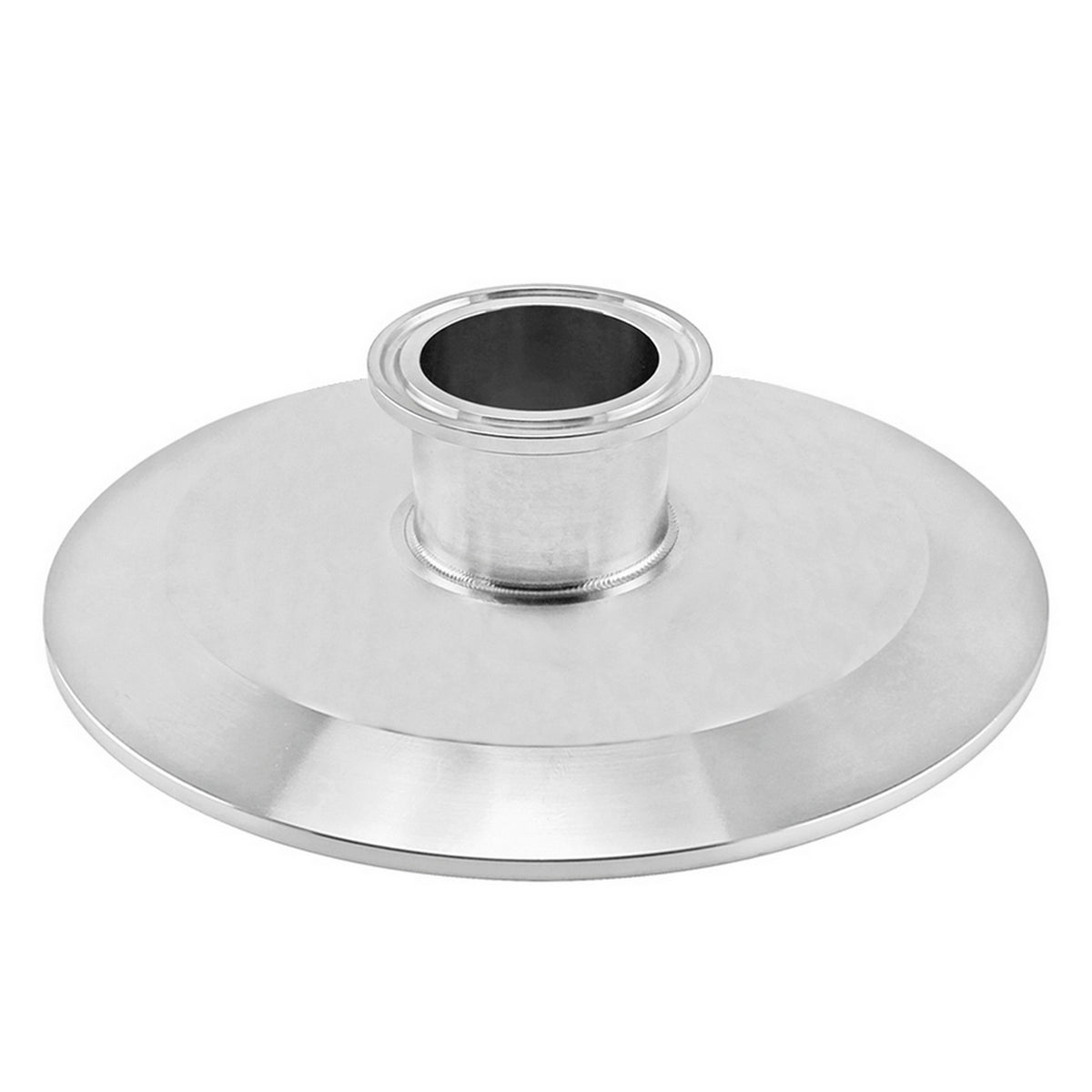 Stainless Steel Tri-Clover Cap Reducer - 6" TC X 1.5" TC