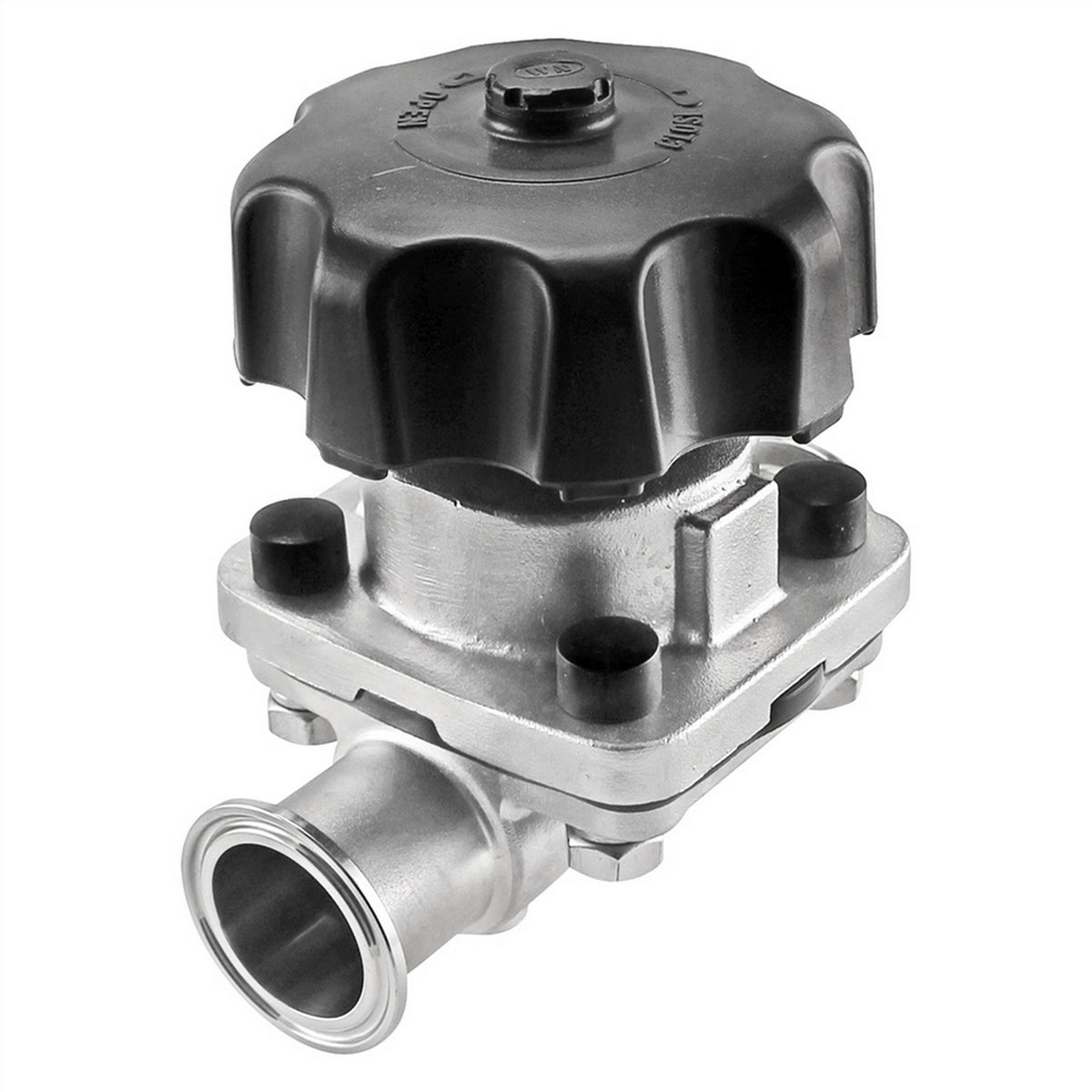 Stainless Steel Tri-Clover Diaphragm Valve - 1.5" TC