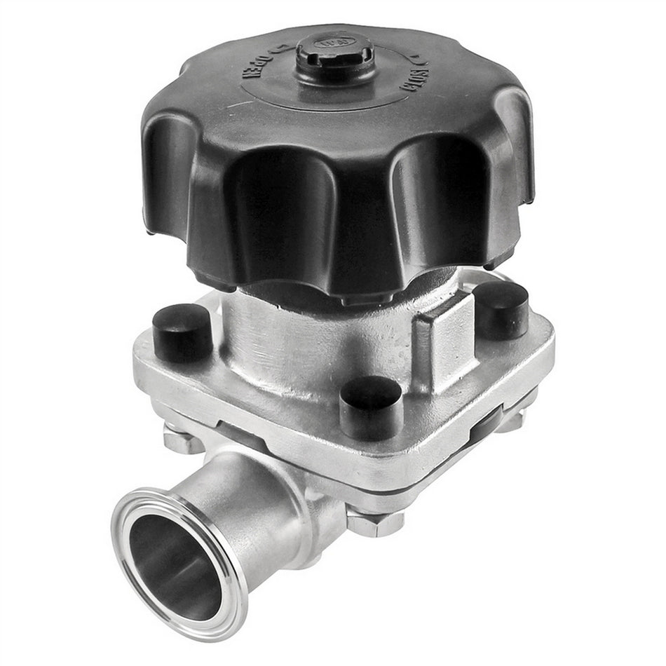 Stainless Steel Tri-Clover Diaphragm Valve - 1.5" TC