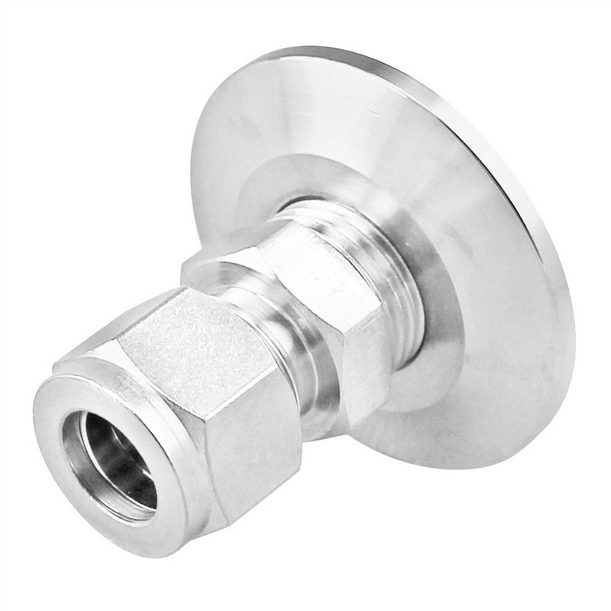 Stainless Steel Tri-Clover Fitting - 1.5" TC X 1/2" Compression