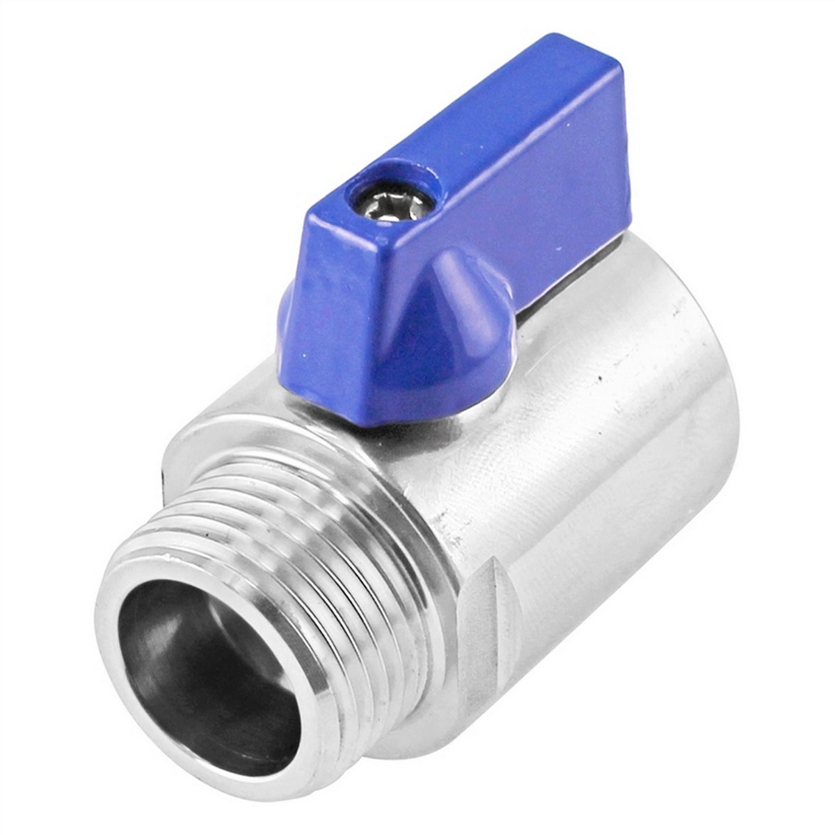 Stainless Steel Mini Ball Valve - 5/8" Male BSP X 5/8" Female BSP