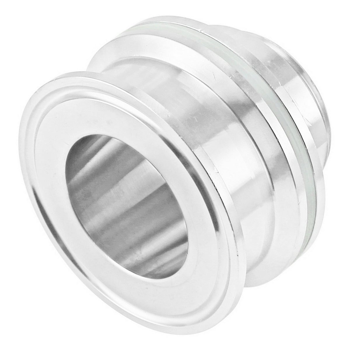 Stainless Steel Tri-Clover Weldless Bulkhead - 2" TC
