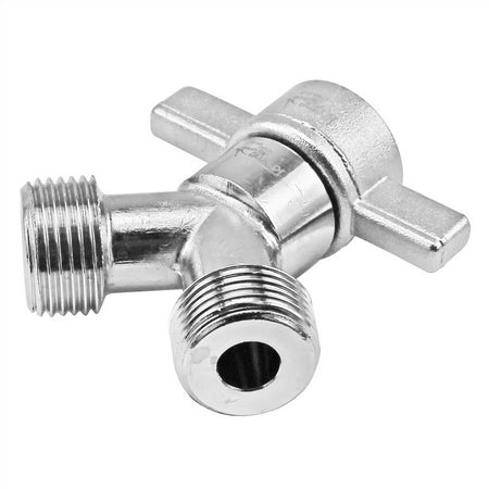 Chrome Plated Brass Y Splitter With Wing Nut - 5/8" BSP