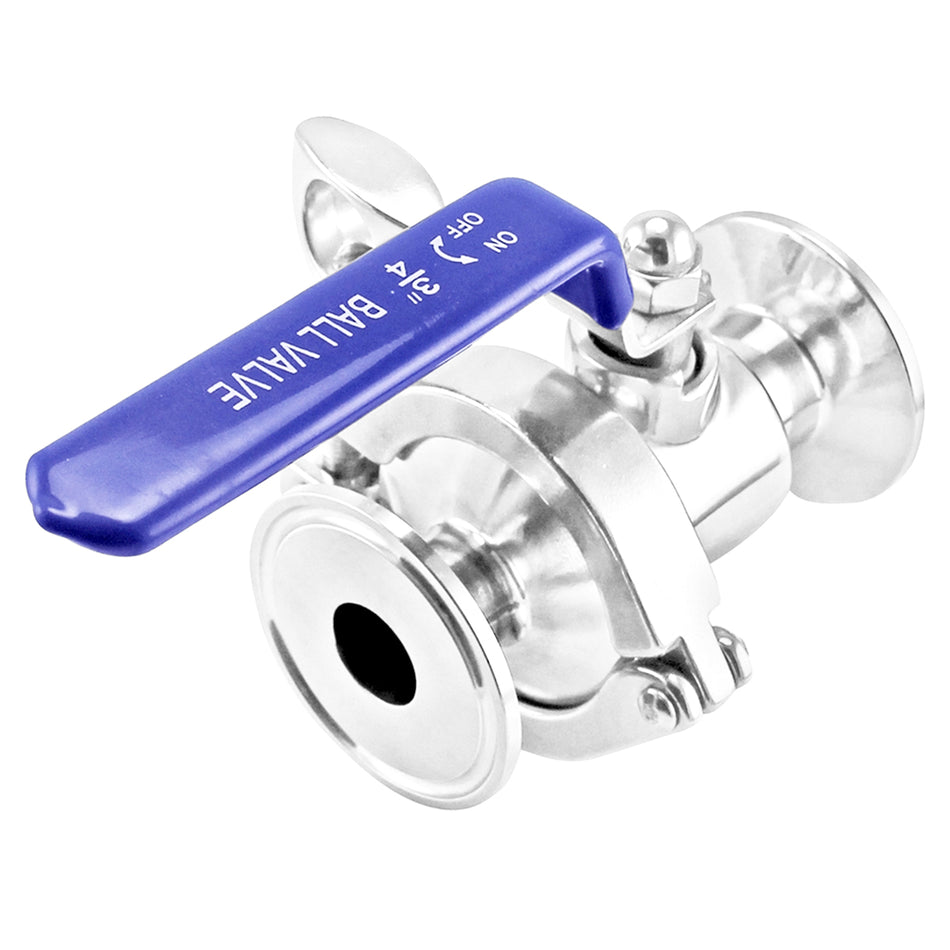 Stainless Steel Tri-Clover Quick Clean Ball Valve - 1" TC
