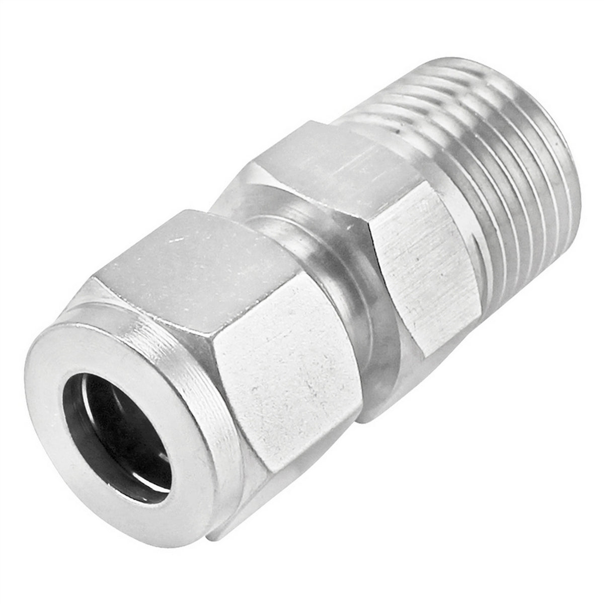 Stainless Steel Fitting - 3/8" Male NPT X 3/8" Compression