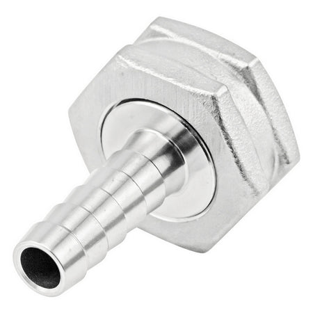 Stainless Steel Fitting - 3/4" Female Garden Hose X 3/8" OD Barb