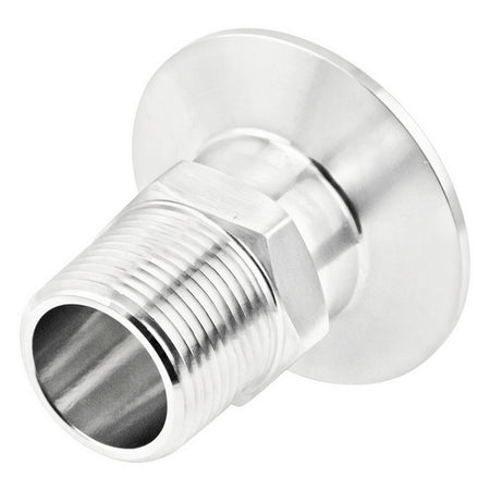 Stainless Steel Tri-Clover Fitting - 2" TC X 1" Male NPT