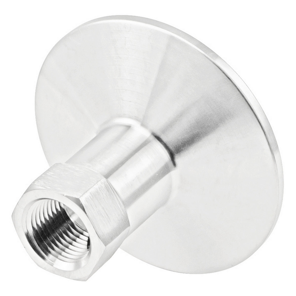 Stainless Steel Tri-Clover Fitting - 2" TC X 3/8" Female NPT | Heavy Duty