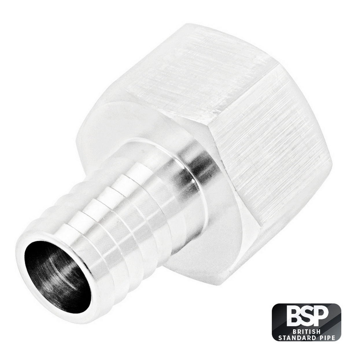 Stainless Steel Fitting - 1/2" Female BSP X 1/2" OD Barb