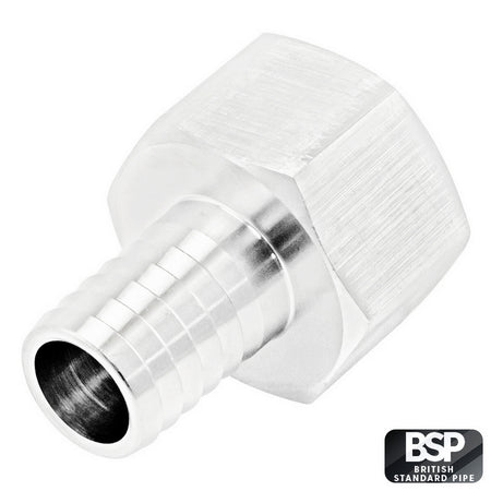 Stainless Steel Fitting - 1/2" Female BSP X 1/2" OD Barb