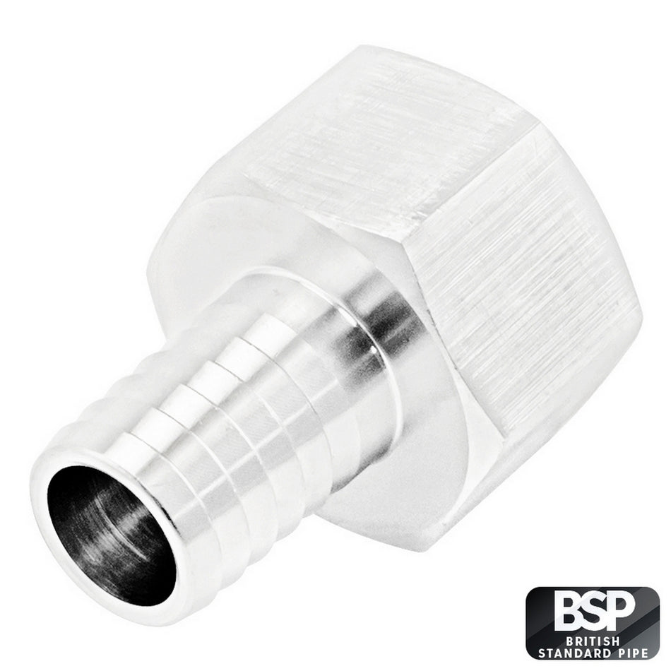 Stainless Steel Fitting - 1/2" Female BSP X 1/2" OD Barb