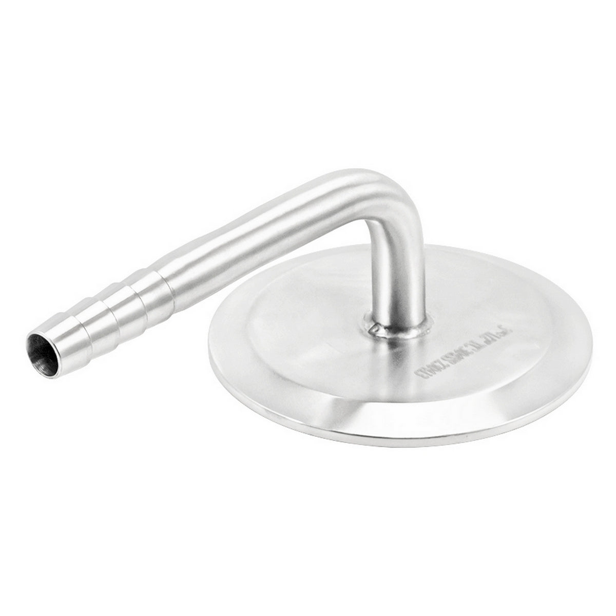 Stainless Steel Tri-Clover 90° Elbow - 3" TC X 1/2" OD Barb