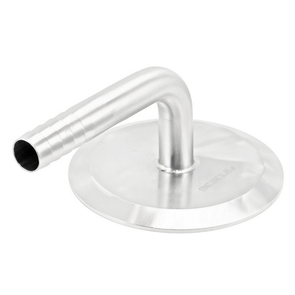 Stainless Steel Tri-Clover 90° Elbow - 4" TC X 3/4" OD Barb