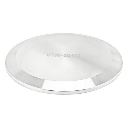 Stainless Steel Tri-Clover Cap - 6" TC