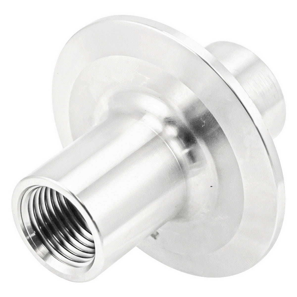 Stainless Steel Tri-Clover Fitting - 2" TC X 1/2" Female NPT (1/2" FNPT Interior)